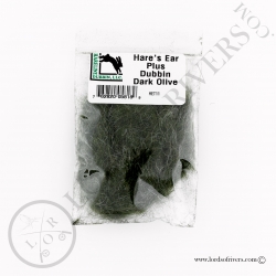 HARE'S EAR PLUS Hareline Dark Olive Pack