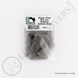 Super Fine Dry Fly Dub Hareline Adams Gray Pack