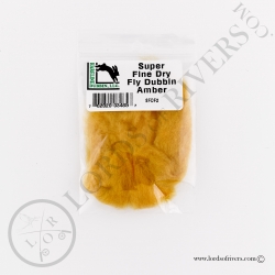 Super Fine Dry Fly Dub Hareline Amber Pack