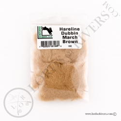 Dubbing de lèvre Hareline Dubbin March Brown Pack