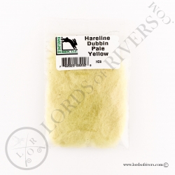 Dubbing de lèvre Hareline Dubbin Pale Yellow Pack
