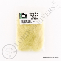Dubbing de lèvre Hareline Dubbin Pale Yellow Pack