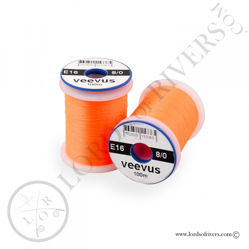 Soie de montage Veevus 8/0 Fluorescent Orange