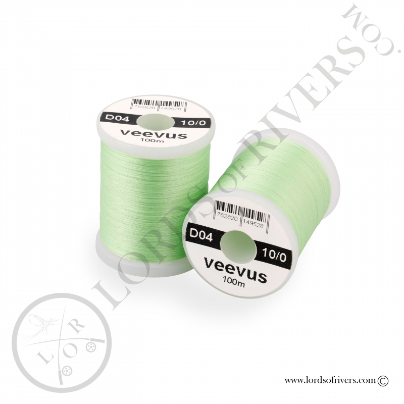 Soie de montage Veevus 10/0 Pale Green