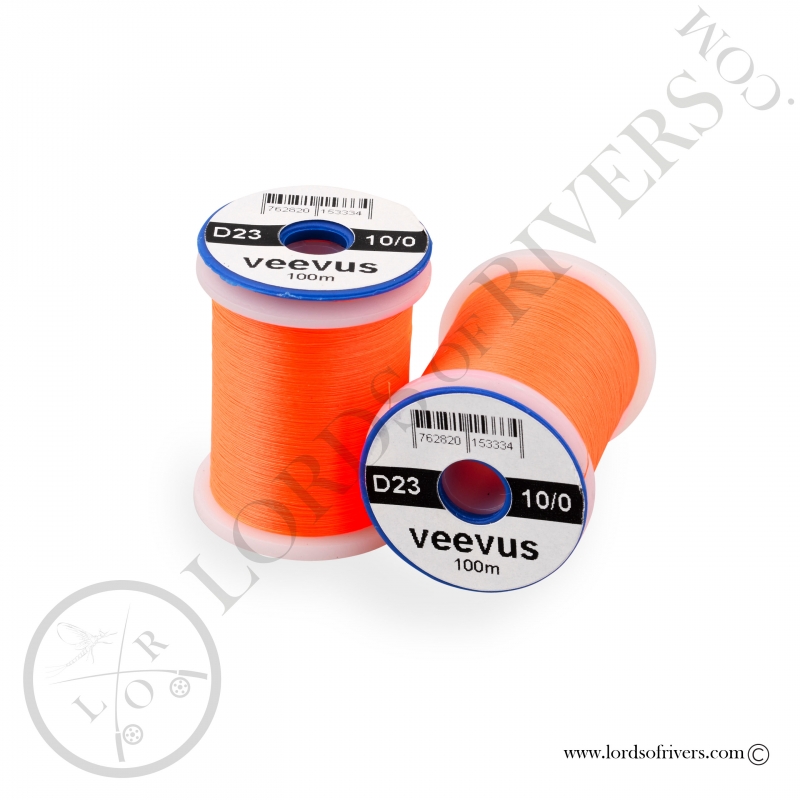 Soie de montage Veevus 10/0 Fluorescent Orange