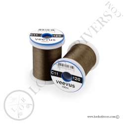 Soie de montage Veevus 12/0 Dark Olive