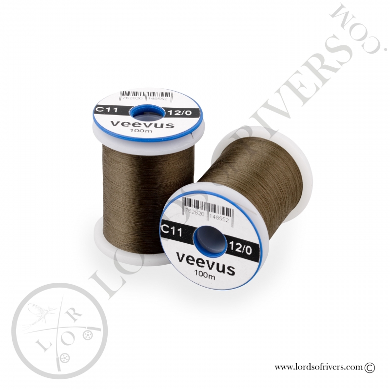 Soie de montage Veevus 12/0 Dark Olive