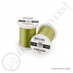 Soie de montage Veevus 12/0 Light Olive