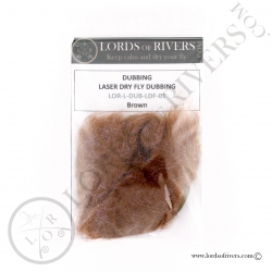 Laser Dry Fly Dubbing Brown