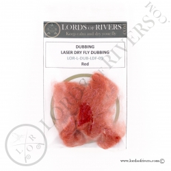 Laser Dry Fly Dubbing Red
