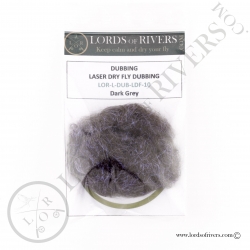 Laser Dry Fly Dubbing Dark Grey