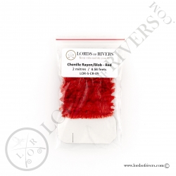 Chenille Rayon Lords Of Rivers Red