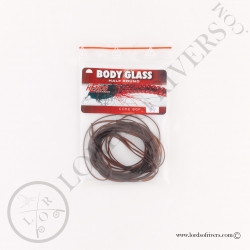 Body Glass Half Round Hends DK. Brown