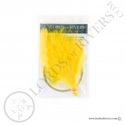 Marabou feathers Select  Lords of Rivers - 12 feathers - F.L. Yellow