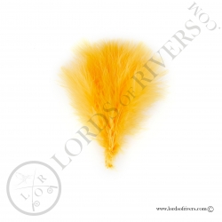 Marabou feathers Select  Lords of Rivers - 12 feathers - Sunburst Yellow