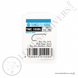 Hameçons mouches sèches Tiemco TMC 103-BL - Pack
