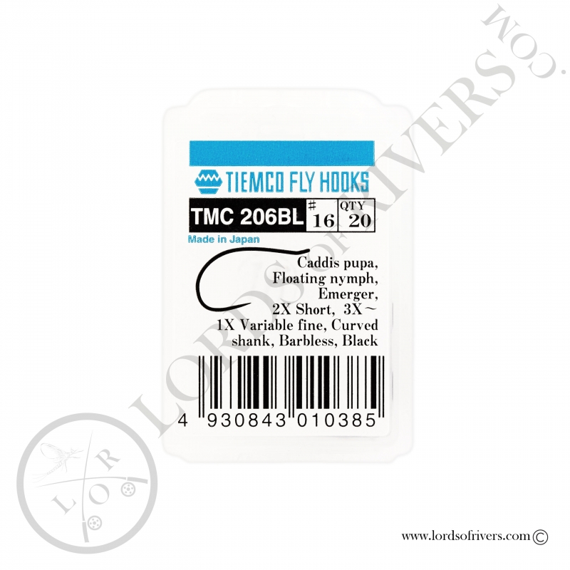 Hameçons mouches sèches et nymphes Tiemco TMC 206-BL - Pack Hameçons mouches sèches et nymphes Tiemco TMC 206-BL - Pack
