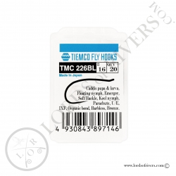 Hameçons mouches sèches et nymphes Tiemco TMC 226-BL - Pack