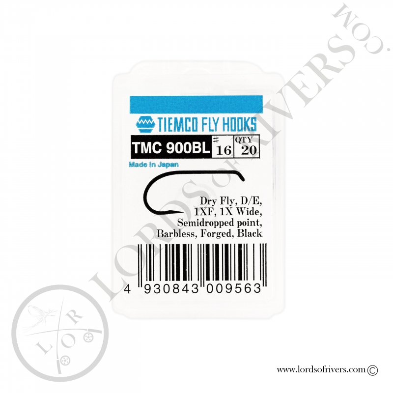 Hameçons mouches sèches Tiemco TMC 900-BL - Pack