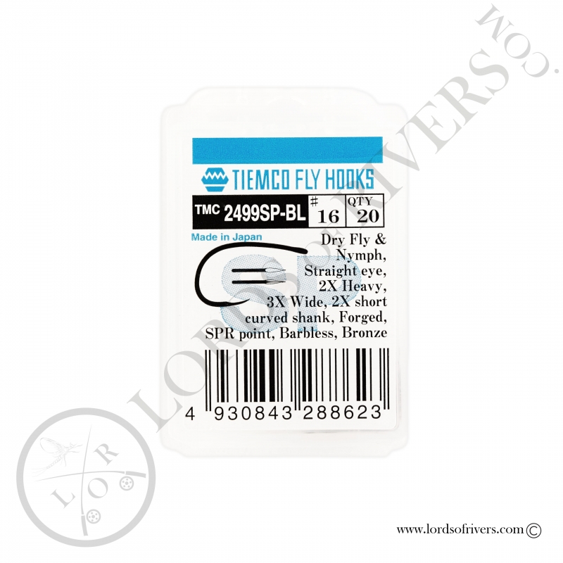 Hameçons mouches sèches et nymphes Tiemco TMC 2499SP-BL - Pack Hameçons mouches sèches et nymphes Tiemco TMC 2499SP-BL - Pack