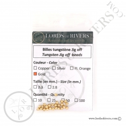 Tungsten Jig off Beads gold Lords of Rivers