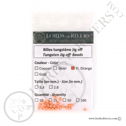 Billes tungstène Jig off orange fluo Lords of Rivers