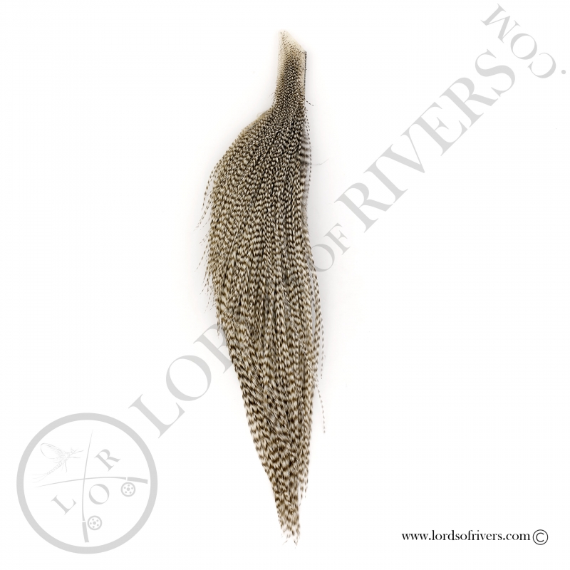 Whiting half rooster cape - Dun Grizzly Whiting half rooster cape - Dun Grizzly