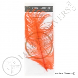 Ostrich feathers 11.8/13.78 in. Lords of Rivers - Fl. orange