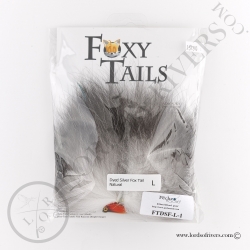 Foxy-Tails Dyed Silver Fox natural pack
