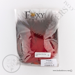Foxy-Tails Dyed Silver fiery red pack