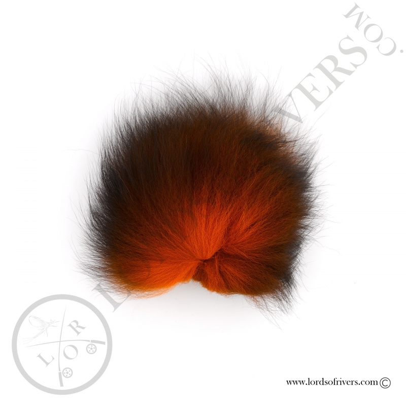 Foxy-Tails Dyed Silver Fox orange
