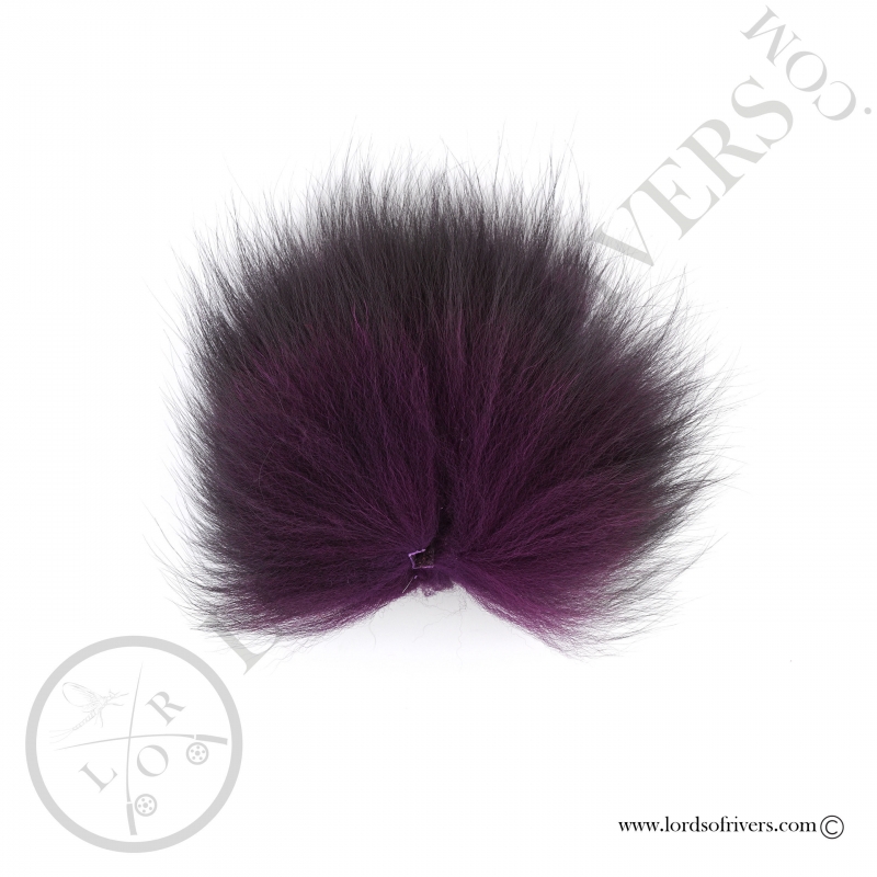 Foxy-Tails Dyed Silver Fox purple