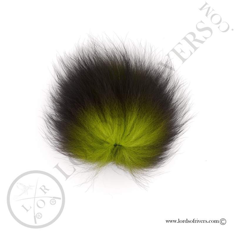 Foxy-Tails Dyed Silver Fox chartreuse