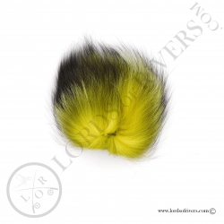 Foxy-Tails Dyed Silver Fox yellow