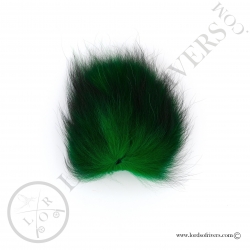 Foxy-Tails Dyed Silver Fox green highlander
