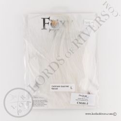 Foxy-Tails Cashmere Goat Pelt natural white pack