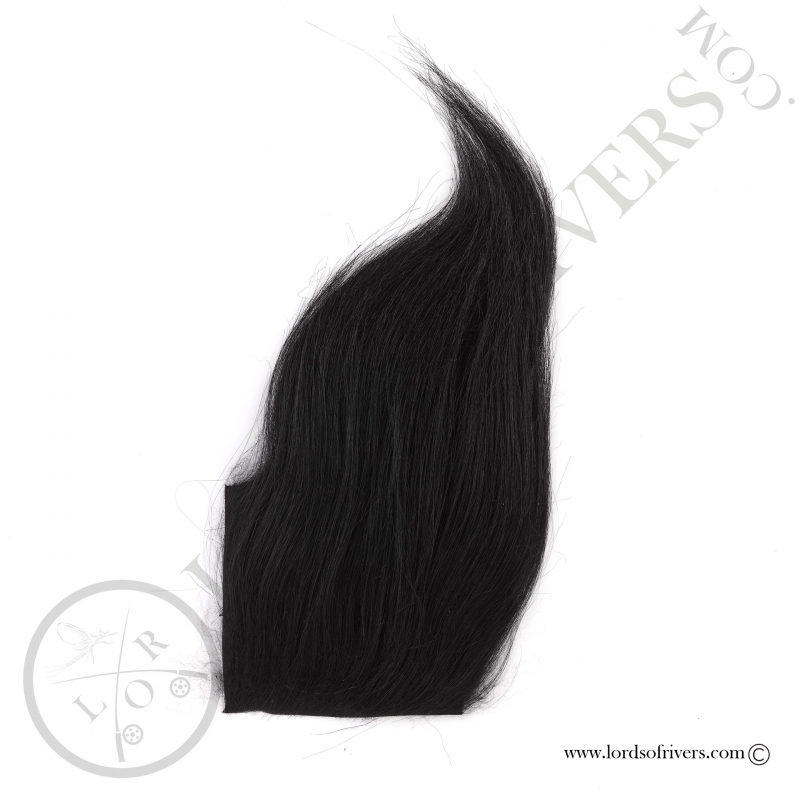 Foxy-Tails Cashmere Goat Pelt black