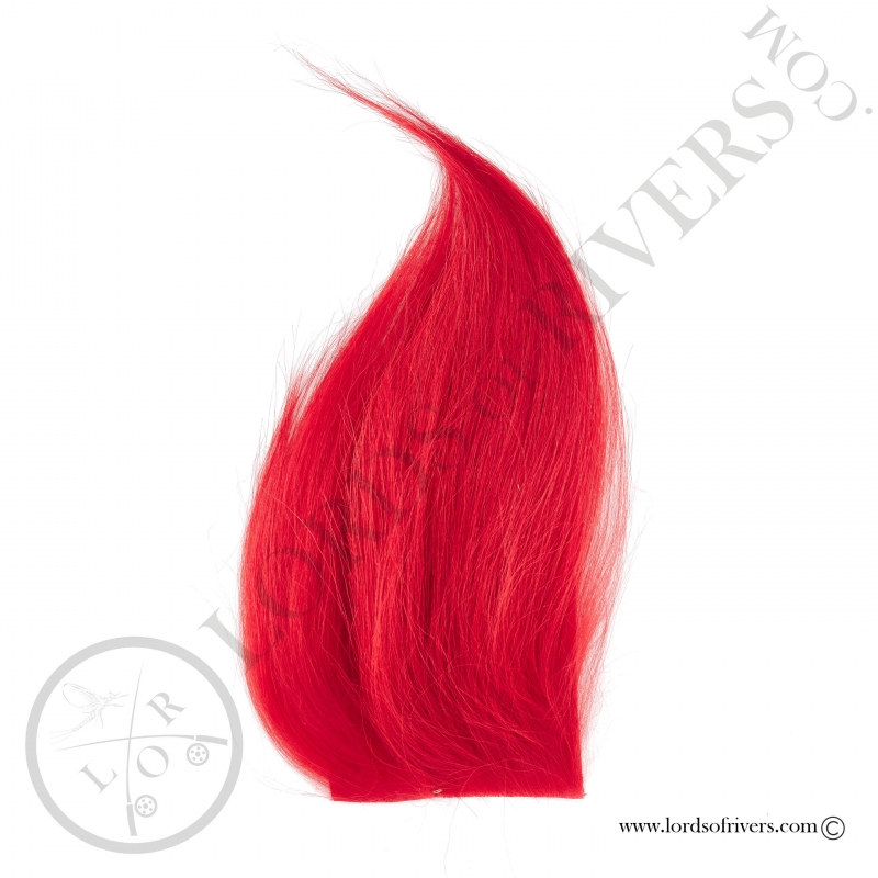Foxy-Tails Cashmere Goat Pelt red