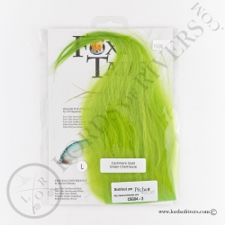 Foxy-Tails Cashmere Goat Pelt green chartreuse pack