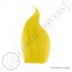Foxy-Tails Cashmere Goat Pelt yellow chartreuse