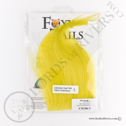 Foxy-Tails Cashmere Goat Pelt yellow chartreuse pack