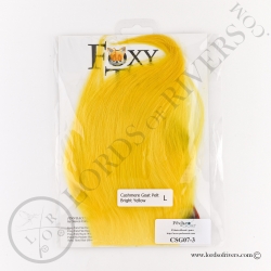 Foxy-Tails Cashmere Goat Pelt bright yellow pack