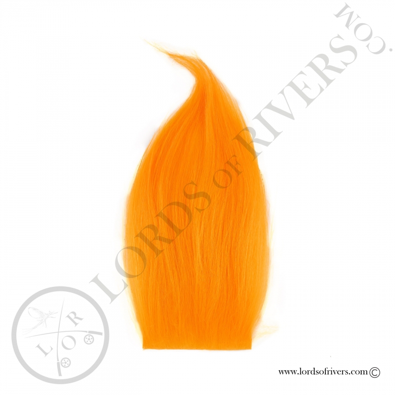 Foxy-Tails Cashmere Goat Pelt sunburst orange
