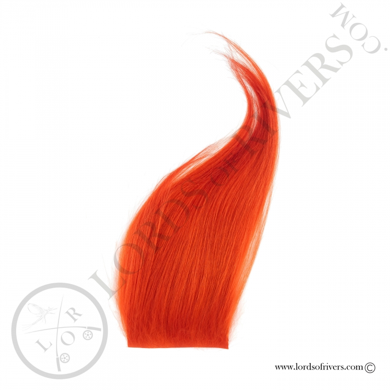 Foxy-Tails Cashmere Goat Pelt hot orange