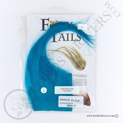 Foxy-Tails Cashmere Goat Pelt turquoise pack