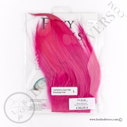Foxy-Tails Cashmere Goat Pelt shocking pink pack