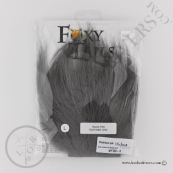 Foxy-Tails Nayat Hair Pelt Patch gunmetal grey pack