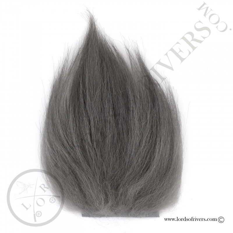 Foxy-Tails Nayat Hair Pelt Patch gunmetal grey
