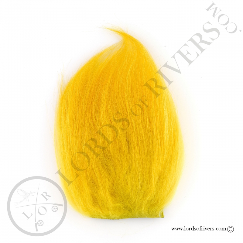 Foxy-Tails Nayat Hair Pelt Patch bright yellow