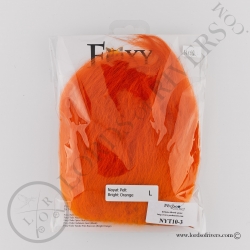 Foxy-Tails Nayat Hair Pelt Patch bright orange pack